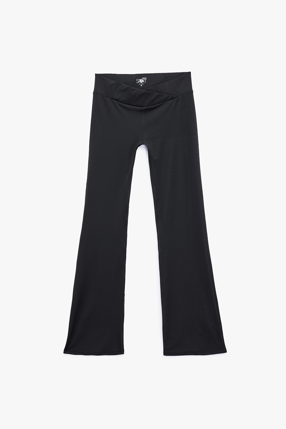 KOTON, Pantaloni evazati slim fit, Negru, XL