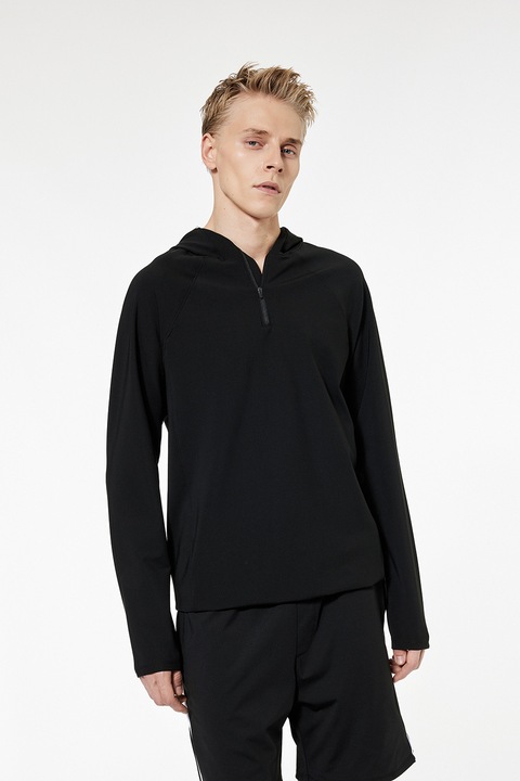 KOTON, Hanorac cu fenta cu fermoar, Negru