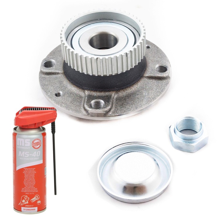 Hátsó kerékcsapágy, Master-Sport, Kerékcsapágy agy, 4 lyuk, 129mm