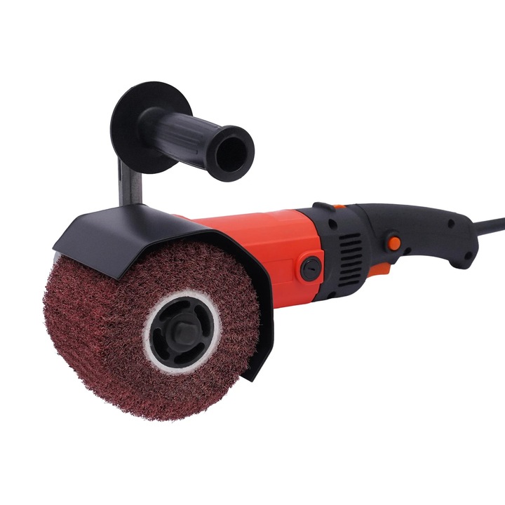 Többfunkciós szaténírozó gép, Grinder 1580W modell, 220V, dobkefével, polírozógép, fekete színű