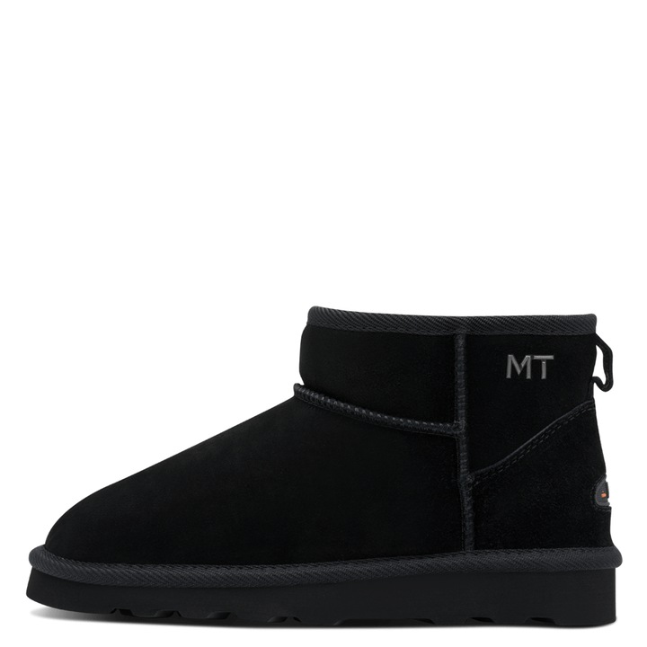 Cizme scurte imblanite dama Marco Tozzi 2-26484-45, negre, Negru