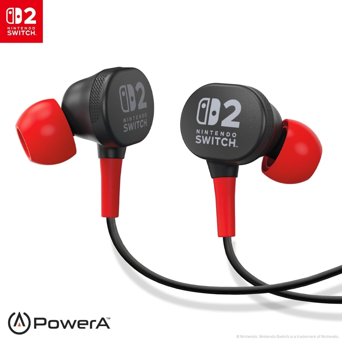 Casti cu fir, PowerA, Nintendo Switch 2, 8 mm, design