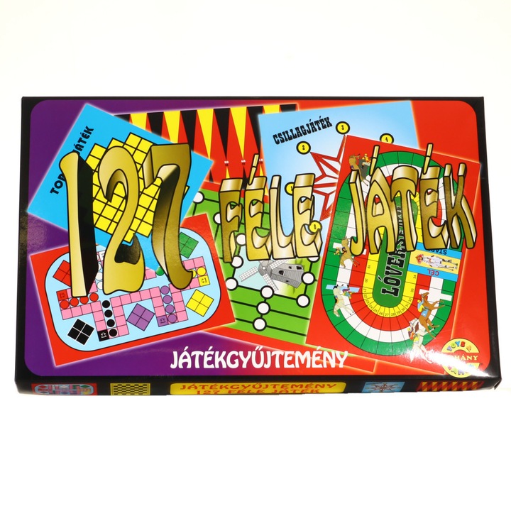 Játékgyűjtemény 127 féle társasjáték szórakozás az egész családnak