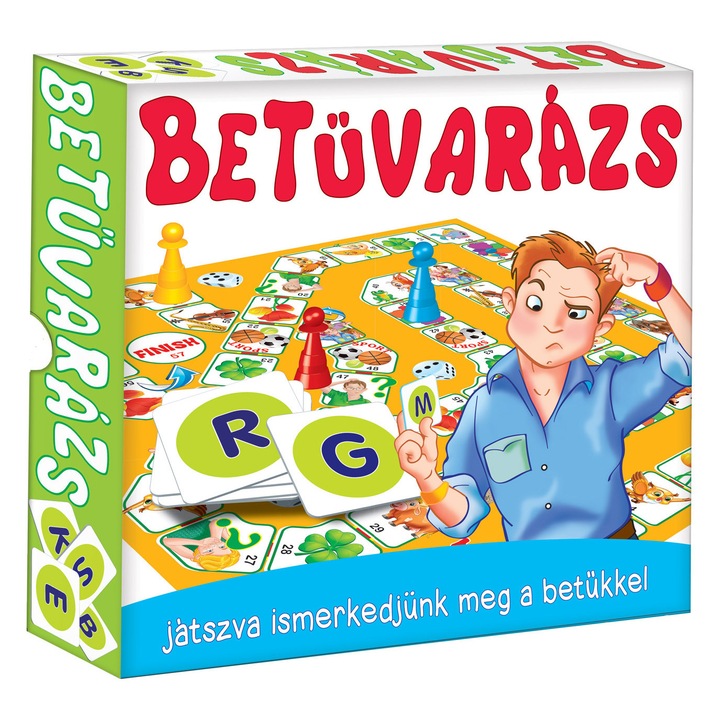 Betűvarázs társasjáték játszva ismerjük meg a betüket