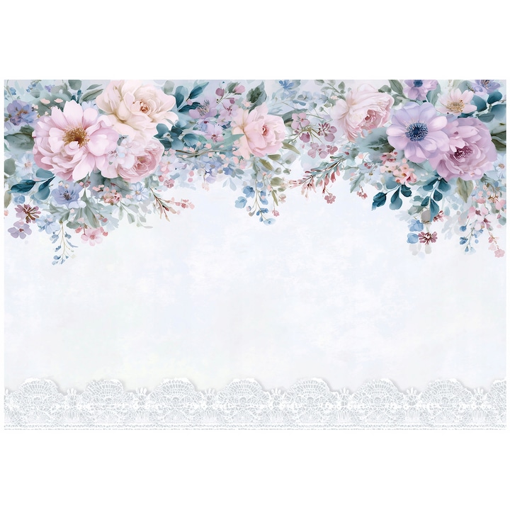 Fotótapéta, virágok, természet, levelek, falra, szobába, tapéta, nappaliba, fal, dekoráció, 150x105 cm, 16120VX3