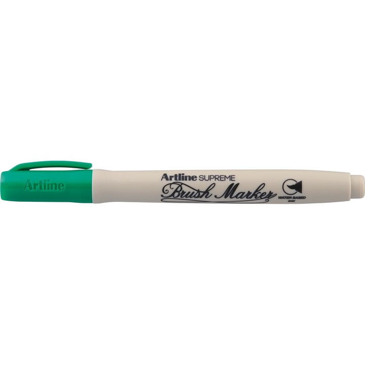 Carioca Artline Supreme, Varf Flexibil (tip Pensula) - Verde