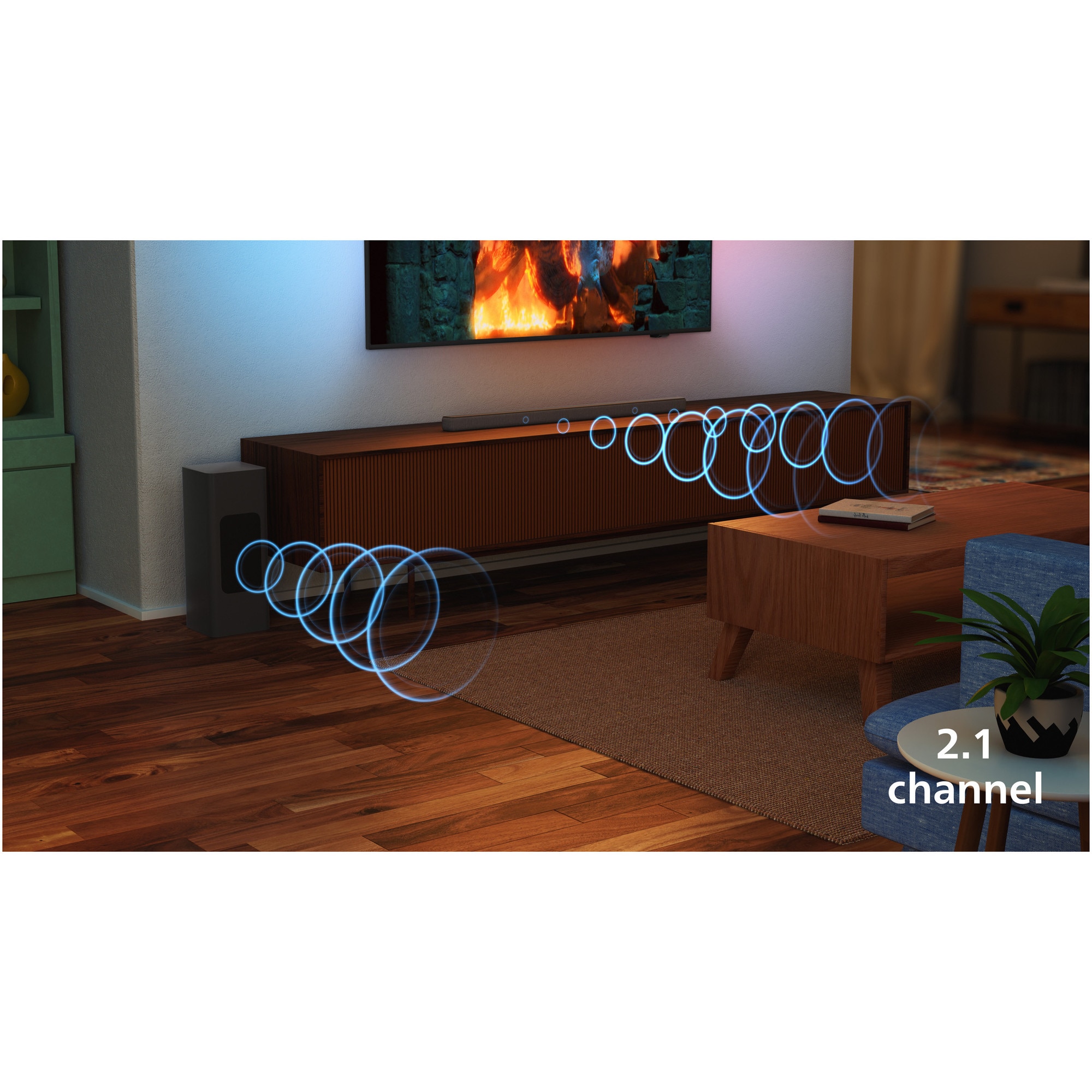 Soundbar PHILIPS TAB8200/10, 2.1, 320W, Bluetooth, Subwoofer
