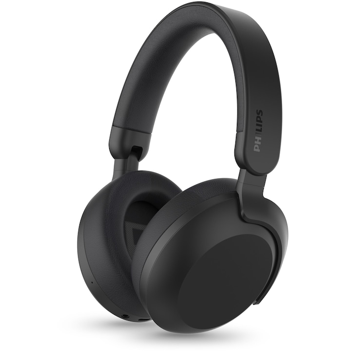 Philips TAH8000EBK/00 fejhallgató, Bluetooth, hibrid ANC, 4 mikrofon, 50 órás akkumulátor-élettartam, Fekete