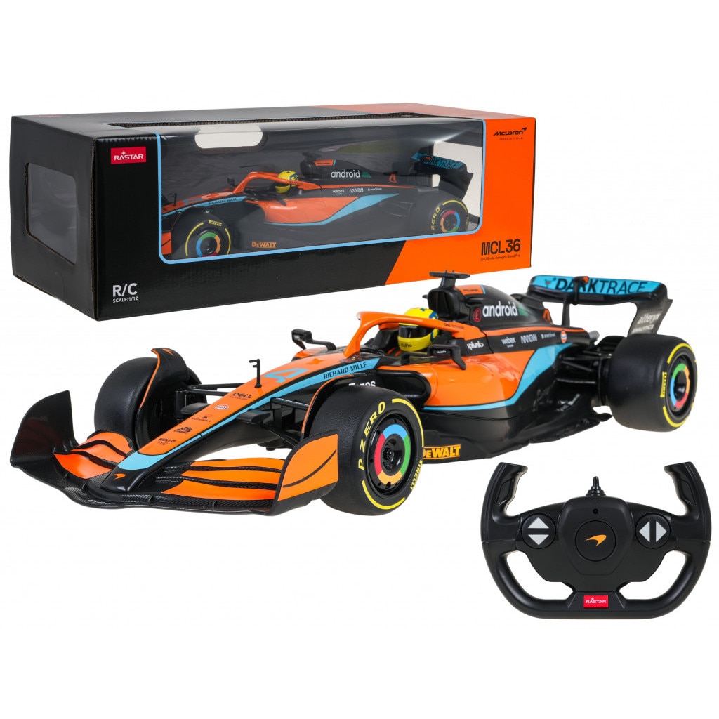 Mașină R/C 1:12 McLaren F1 MCL36 Portocaliu RASTAR - eMAG.ro