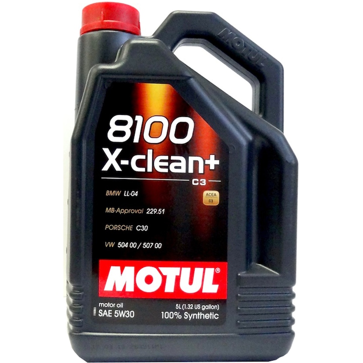 Моторно масло Motul 8100 X-Clean+, 5W30, 5л