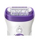 Epilator Braun Silk-épil 9561 Wet & Dry, 40 Pensete, Acumulator, 6 Accesorii, 2 Viteze, Alb/Mov