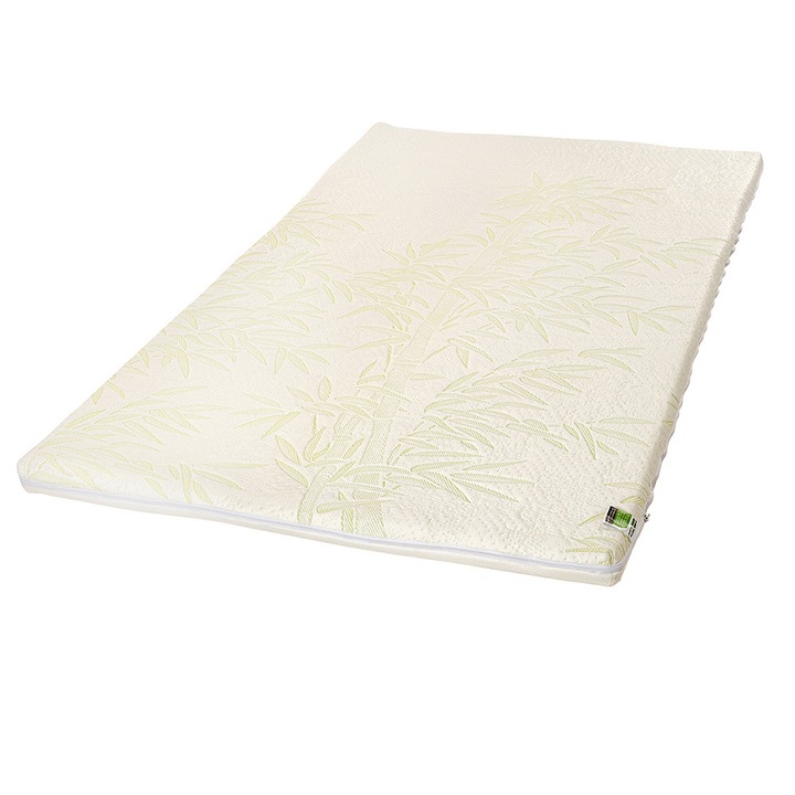Topper saltele Perspective's Ortopedic Hard 5 cm, husa Bamboo anti-alunecare, 70x190 cm