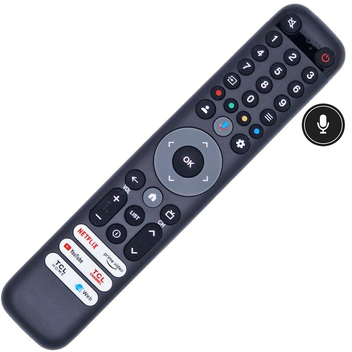 Telecomanda KNTECH RC833V, Bluetooth + Infrarosu, pentru LCD/LED, 43x55cm, negru