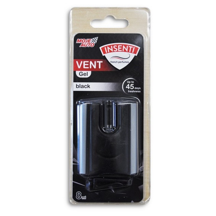 Légfrissítő Insenti Vent Gel - Black, 8ml