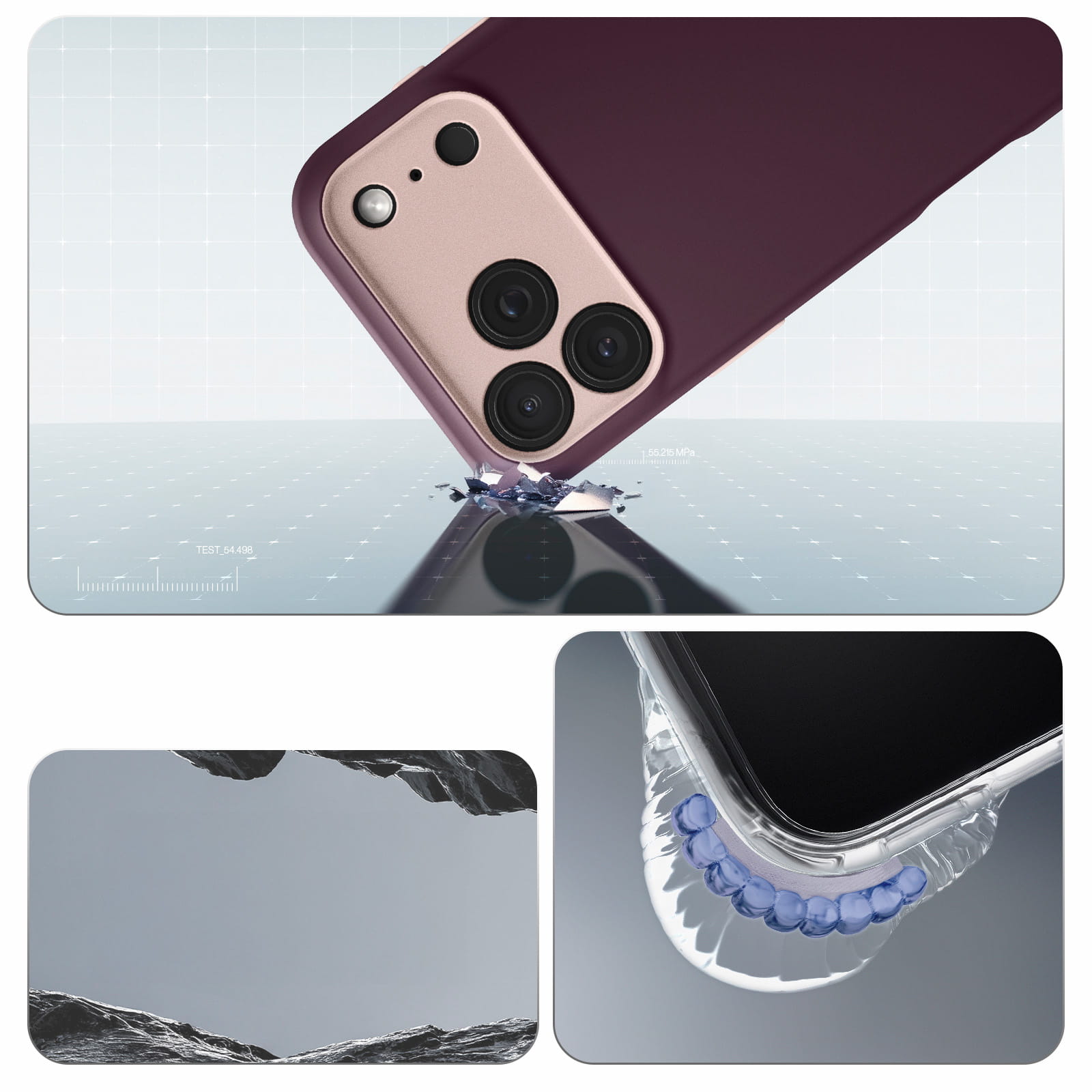 Husa, Spigen Nano Pop Mag pentru iPhone 17 Pro, Bordo-Roz