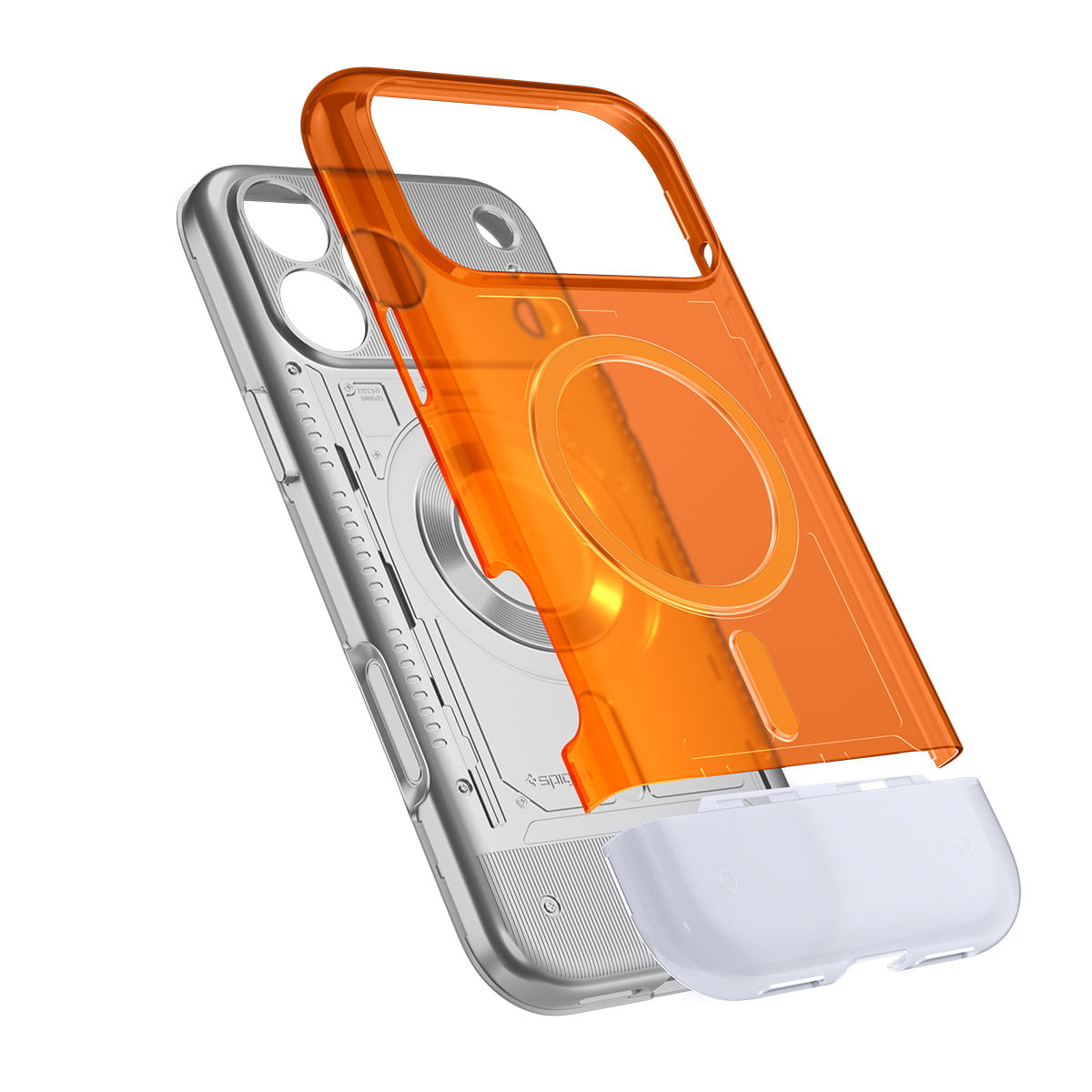 Husa, Spigen Classic C1 Mag pentru iPhone 17 Pro, Portocaliu