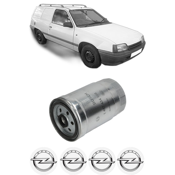 Filtru combustibil OPEL KADETT E Estate Van (T85) 1.7 D (C70, D70) din 1988-1992 KW 42 CP 57 CMC 1699, Bosch, Auto, 4x Stickere auto cu OPEL