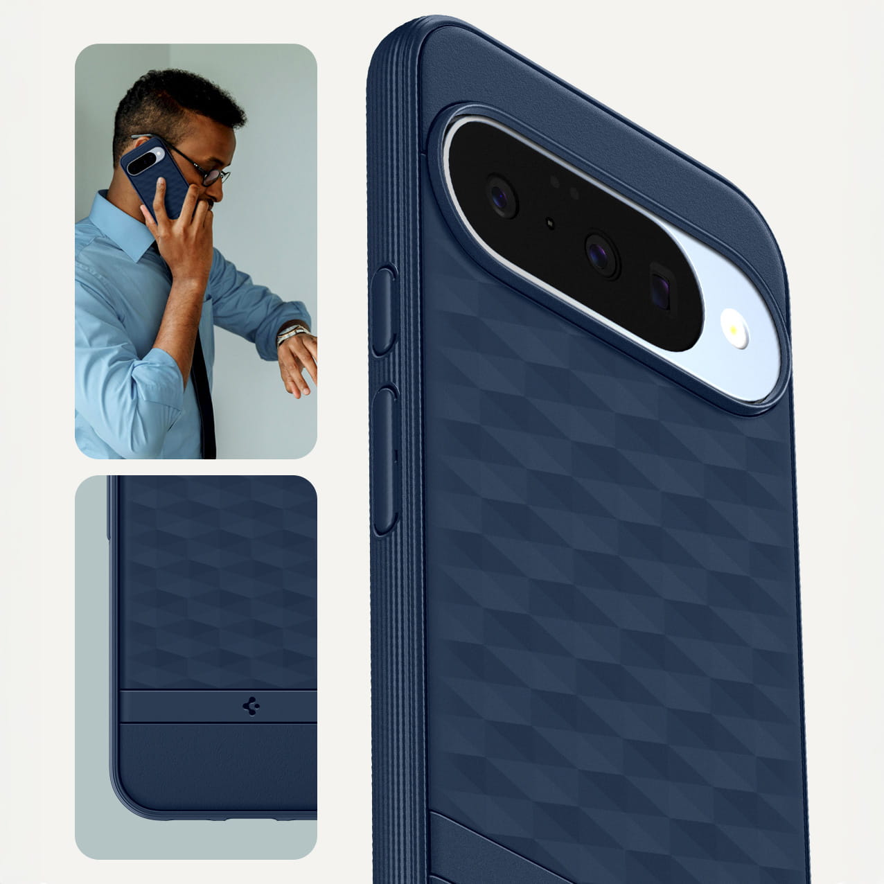 Husa, Spigen Parallax Mag pentru Google Pixel 10 Pro / Pixel 10, Albastru Inchis