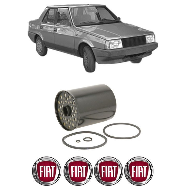 Filtru combustibil FIAT REGATA (138_) 60 Diesel 1.7 din 1985-1989 KW 44 CP 60 CMC 1698, Bosch, Auto, 4x Stickere auto cu FIAT