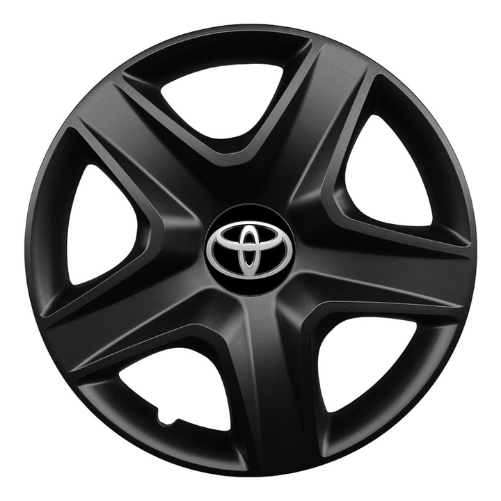 Set 4 Capace Roti R16 AutoSSF ®, Potrivite Jantelor de 16 inch, pentru TOYOTA, Model 418, Black Edition