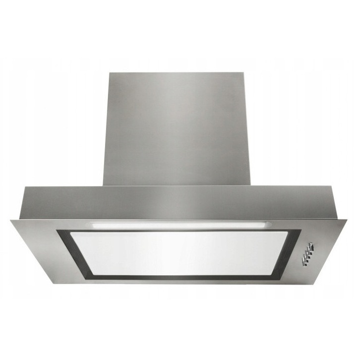 Вграден абсорбатор, Afrelli, Piano Classic, инокс, бяло стъкло, 59,5x28,5x33,9см