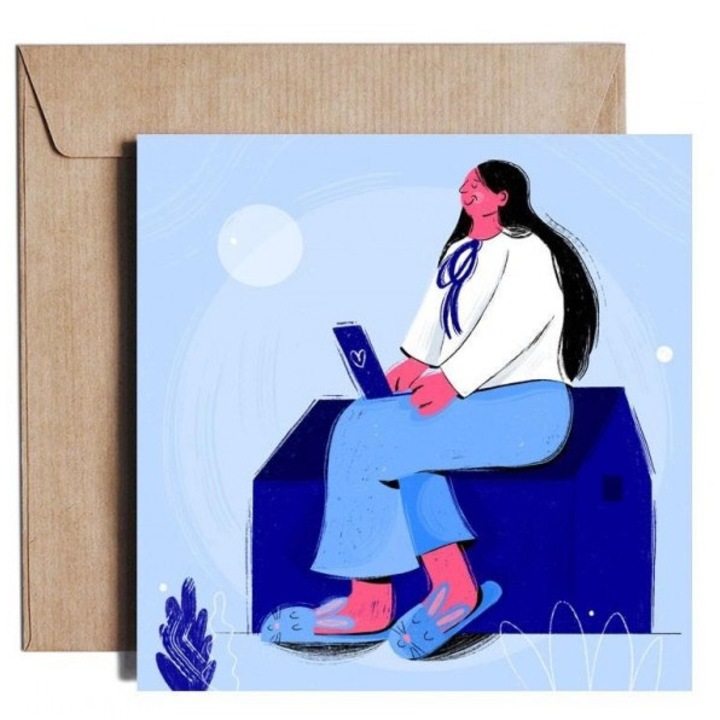 Karnet Hello From Lockdown, Pieskot, 152x154x4 mm, folie