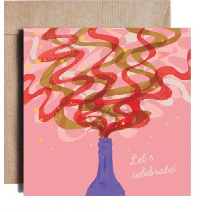 Karnet Let's Celebrate! / Swietujmy! ES39, Pieskot, 152x153x4 mm, folie