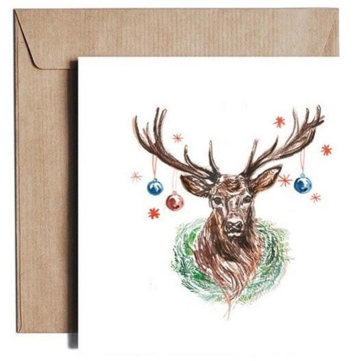 Karnet ocazional Hang in there, Pieskot, 152x152x4 mm, folie