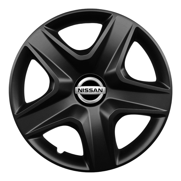 Set 4 Capace Roti R16 AutoSSF ®, Potrivite Jantelor de 16 inch, pentru NISSAN, Model 418, Black Edition