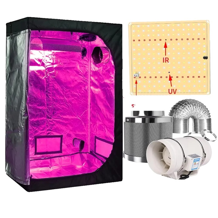 Sere si solarii, Kit C, 50x50x100cm, constructie durabila, lumini LED eficiente energetic