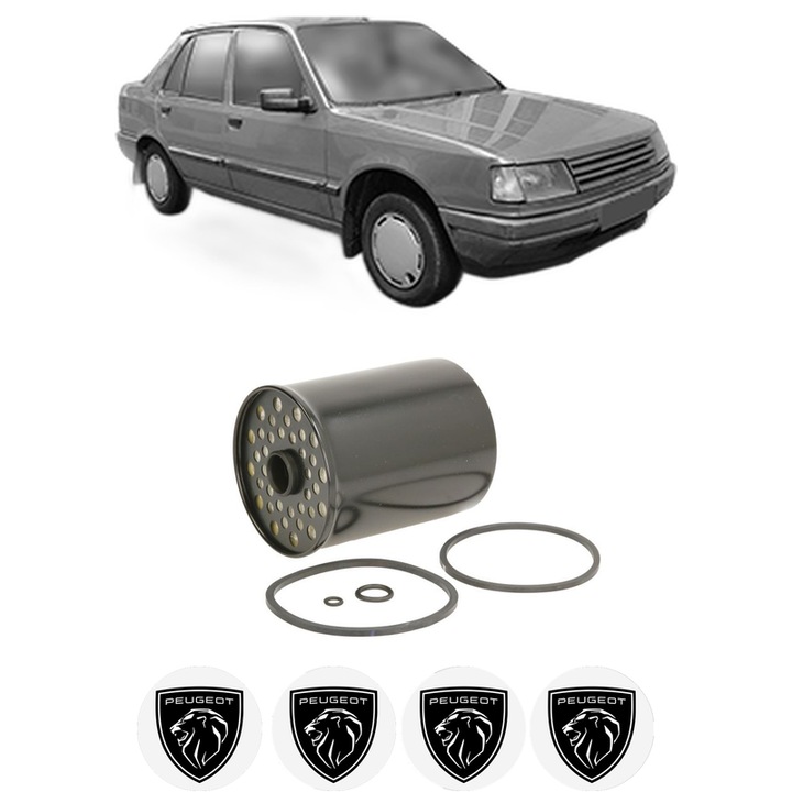 Filtru combustibil PEUGEOT 309 Hatchback Van (10S, 3S) 1.8 D din 1987-1993 KW 44 CP 60 CMC 1769, Bosch, Auto, 4x Stickere auto cu PEUGEOT