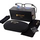 Ochelari de vedere pentru barbati, +2.25, cu protectie Blue Light si antireflex, negru/grafit, set complet