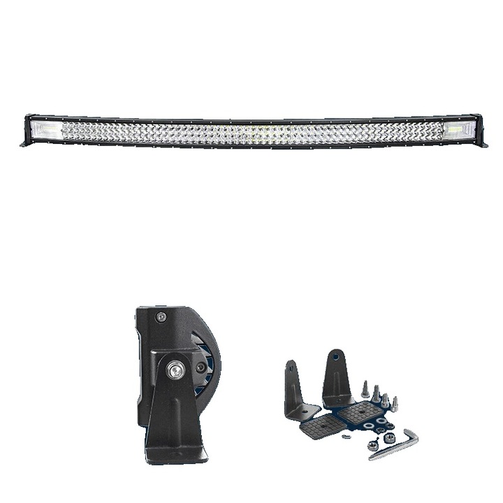 Proiector LED 7D 52in, impermeabil IP67, aluminiu, 30.000 ore durata de viata