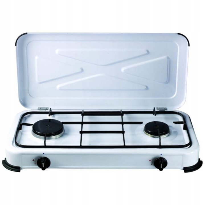 Газов котлон Gasmaster BG-02BM, 2 горелки, бял, 58x34x10см