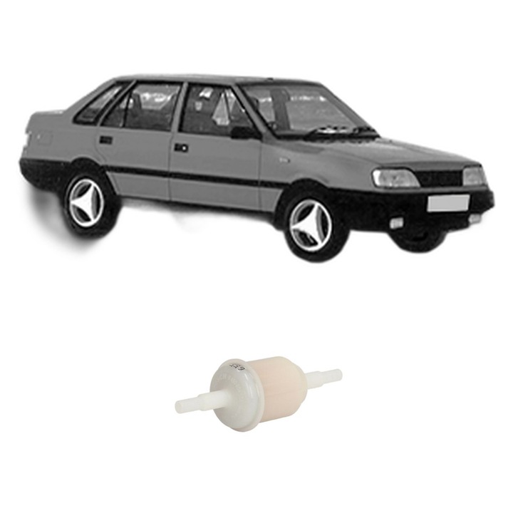 Filtru combustibil FSO POLONEZ II 1.6 din 1988-1992 KW 64 CP 87 CMC 1598, Bosch, Auto, 4x Stickere auto cu FSO