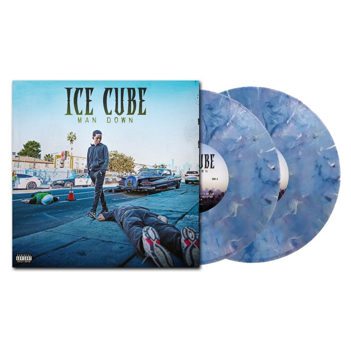 Ice Cube - Man Down (Deluxe Edition) - blue/white marble- (2LP)