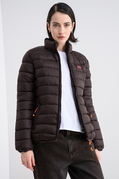 Geographical Norway, Geaca matlasata Atikolor, Rosu/Maro inchis