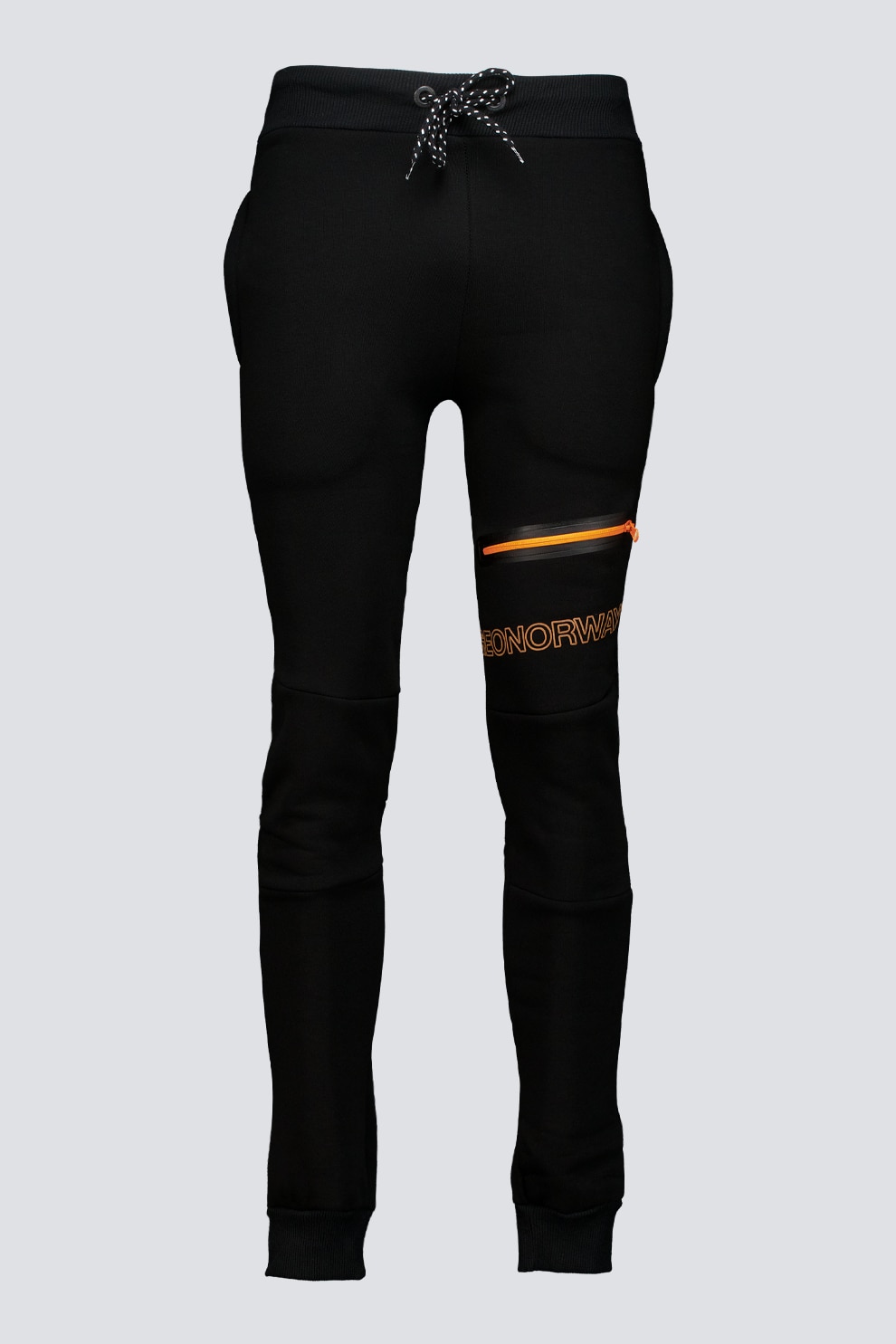 Geo Norway, Pantaloni de trening cu logo Moltan, Negru, L