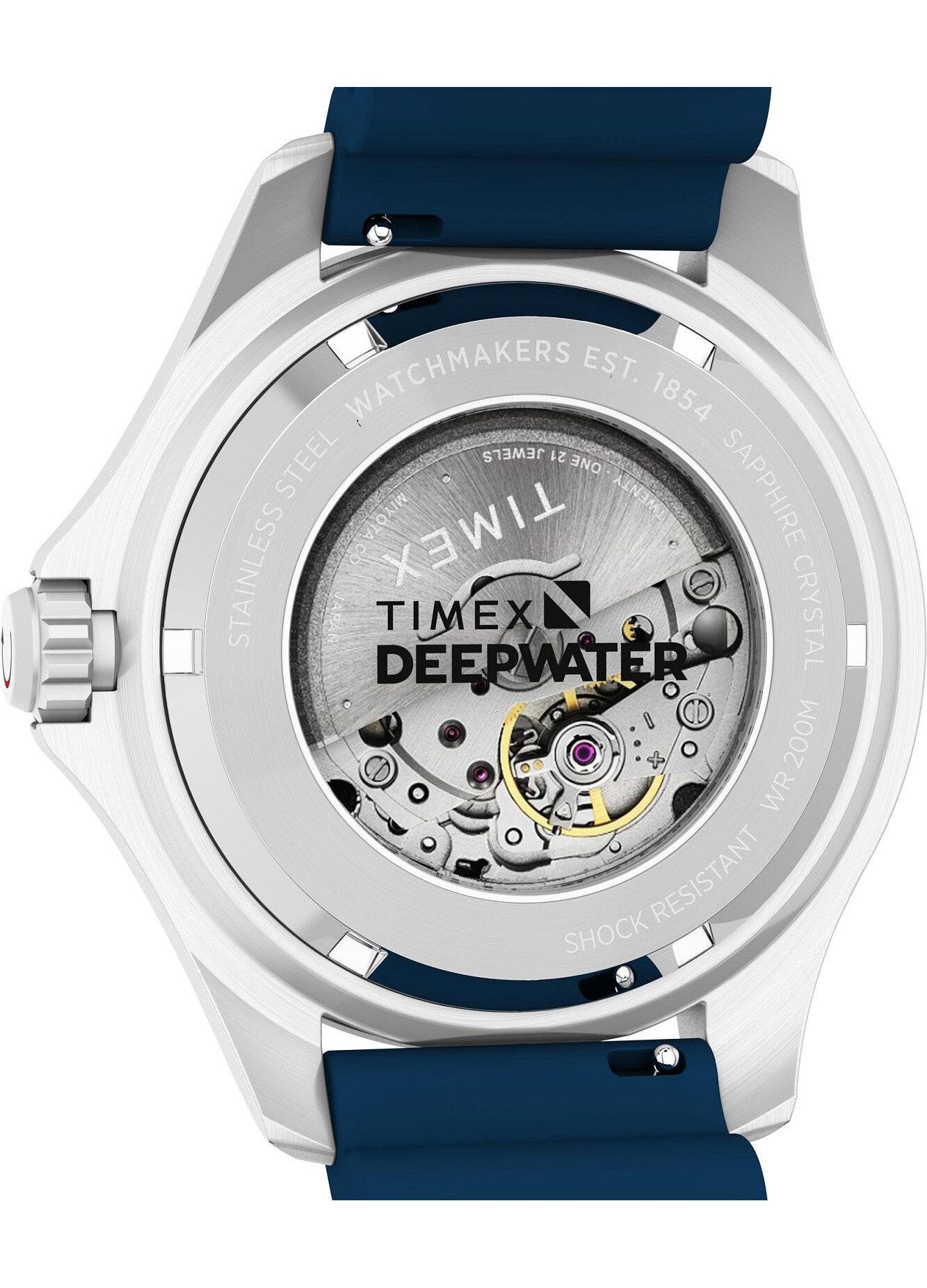 Ceas barbatesc Timex Deep Water Meridian, 44mm, ceramic, curea