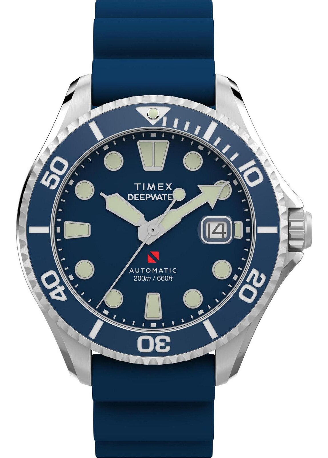 『RT−103602』 Ceas barbatesc Timex Deep Water Meridian, 44mm, ceramic, curea