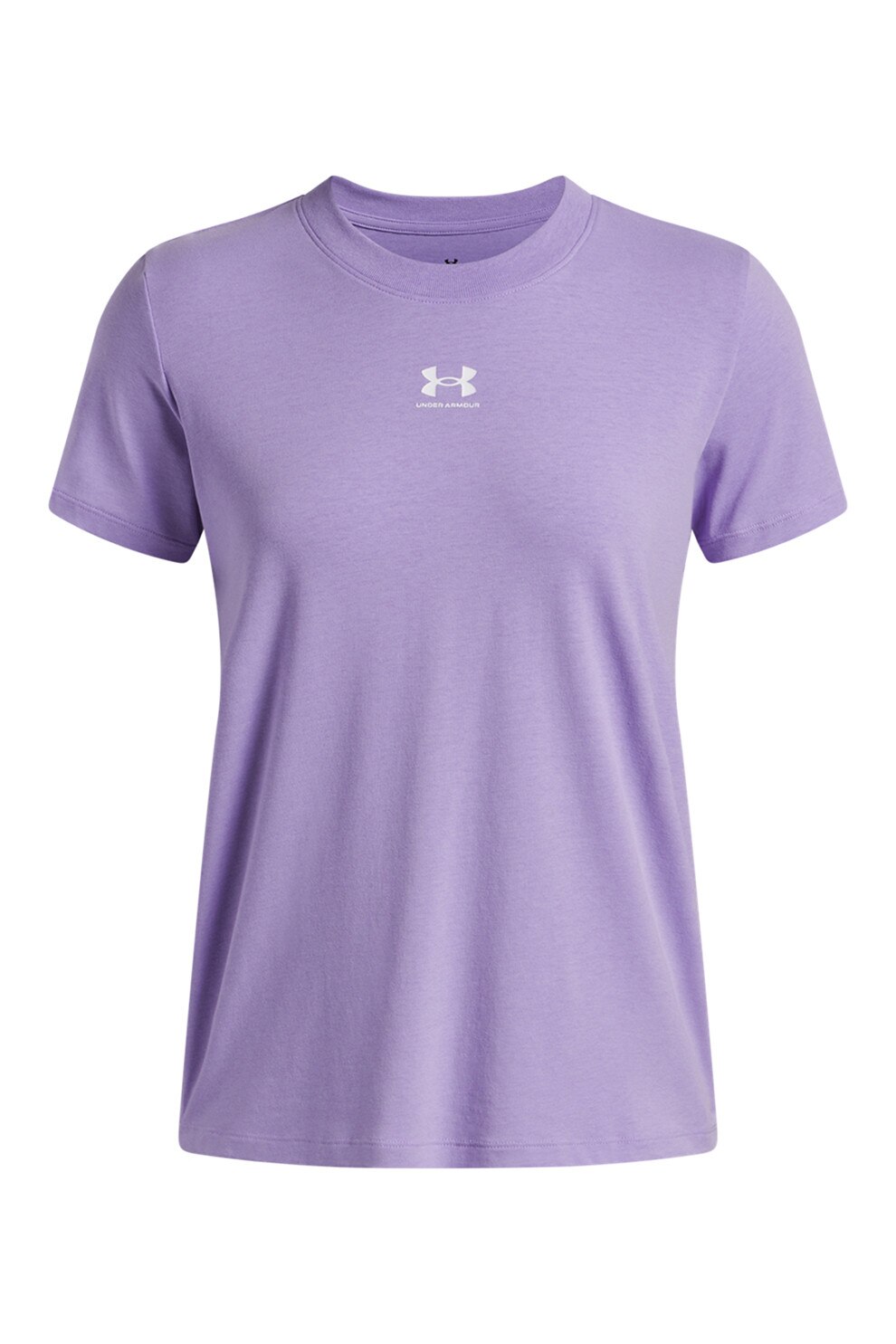 Under Armour, Tricou cu detaliu logo Rival Core, Lila, XL - eMAG.ro