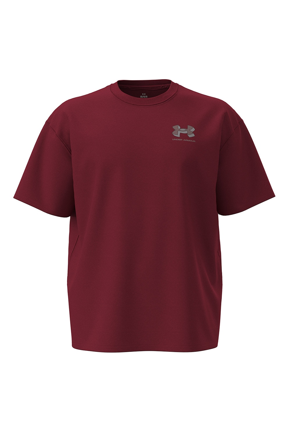 Under Armour, Tricou cu decolteu la baza gatului si maneci cazute, Visiniu, M