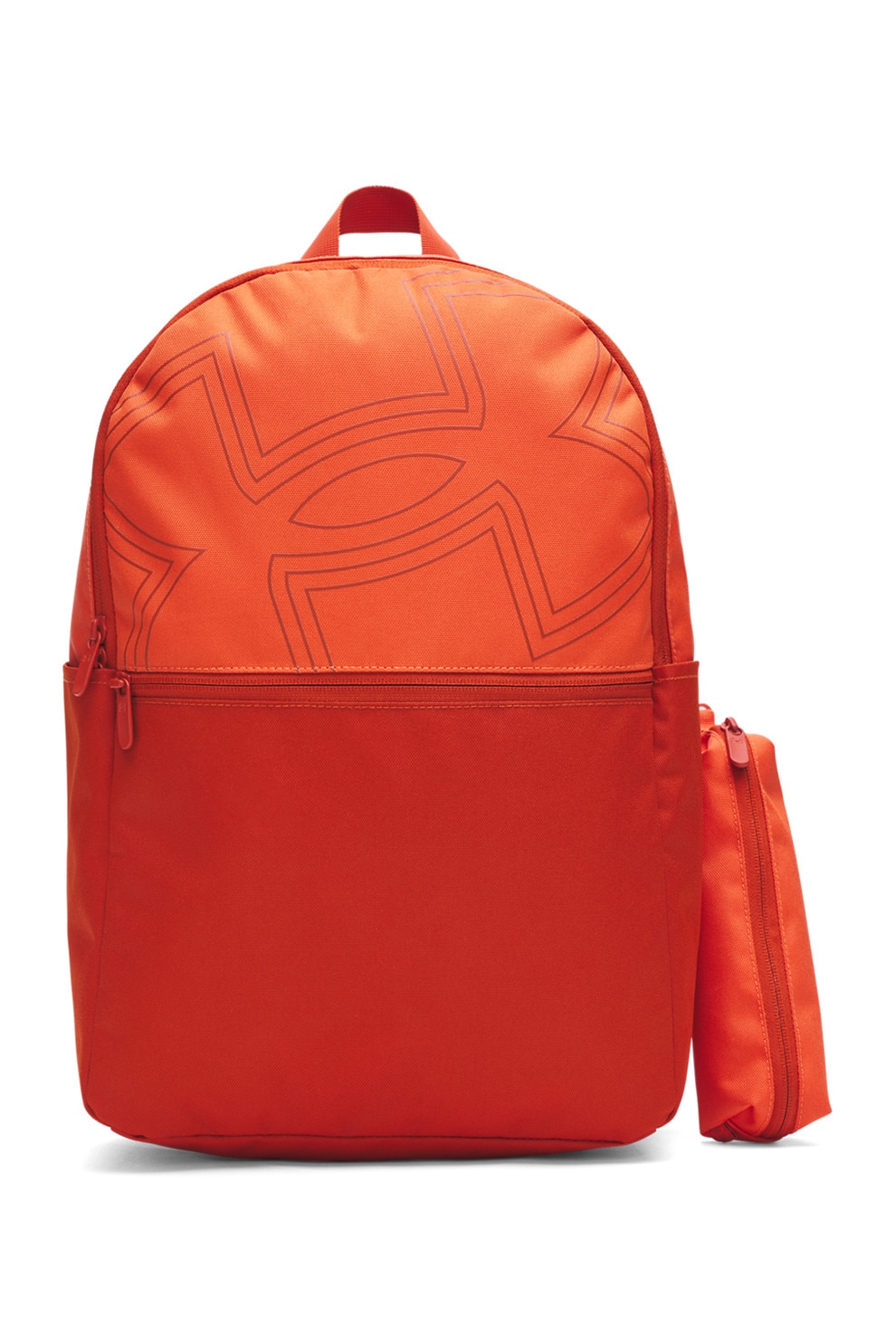 Under Armour, Rucsac cu imprimeu logo unisex Essential, Portocaliu mandarina