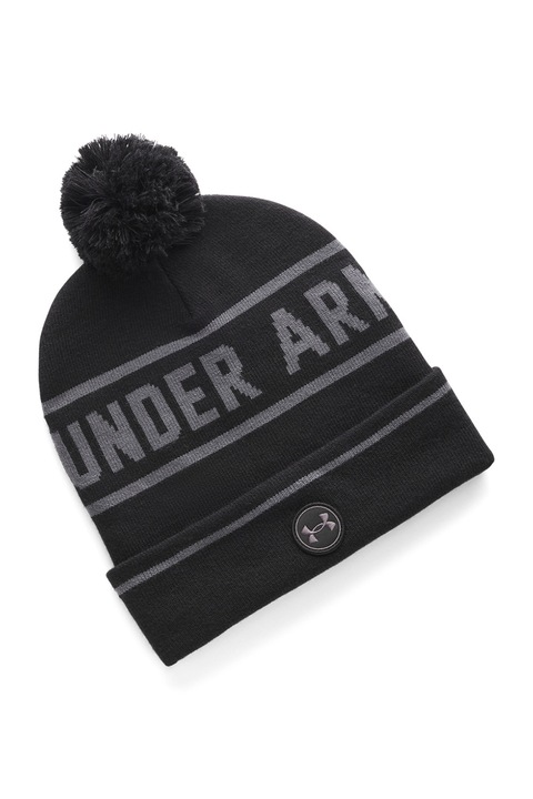 Under Armour, Caciula cu ciucure pentru golf Drive, Gri deschis, Gri inchis