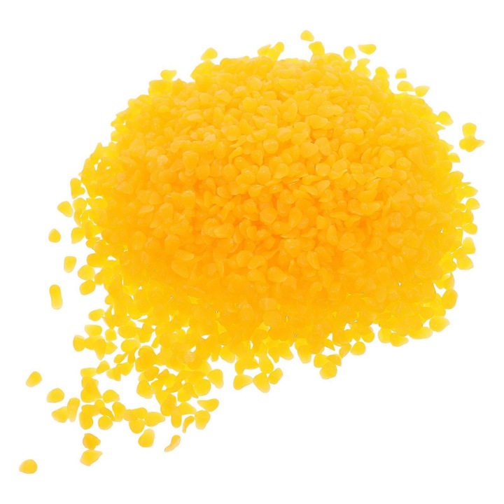 Ceara de albine in vrac pentru entuziasti DIY, pentru realizarea de cadouri, duritate imbunatatita, pentru realizarea de balsamuri de buze 1 set 12,50X9,50X2,50CM Portocaliu