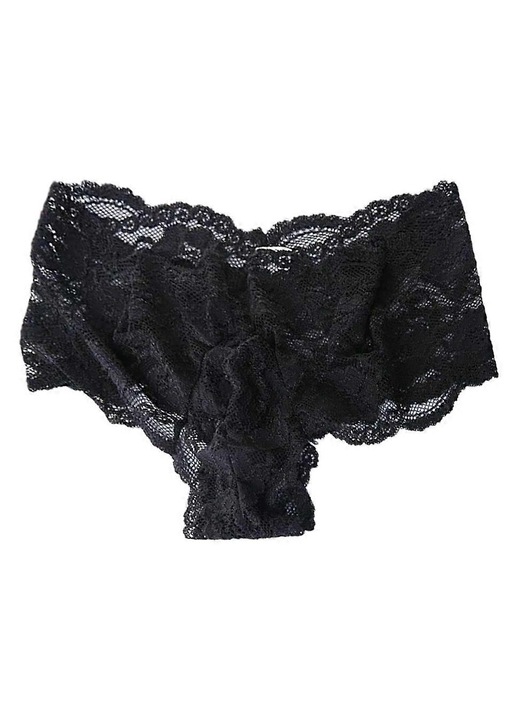 Férfi szexi bugyi, csipke, fekete, XL INTL