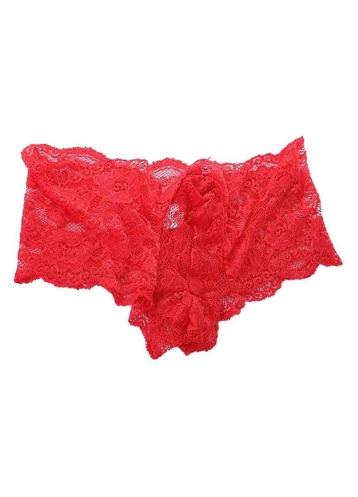 Férfi szexi bugyi, csipke, piros, 2XL INTL