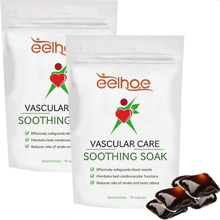 Pachet de bai pentru ingrijirea vasculara, 2 bucati, relaxare si reparare vene, 40°C EELHOE