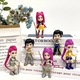 Set figurine K-pop Chelfonds Demon Hunter Rumi, Mira si Zoey, PVC, 6 piese, 12cm, multicolor