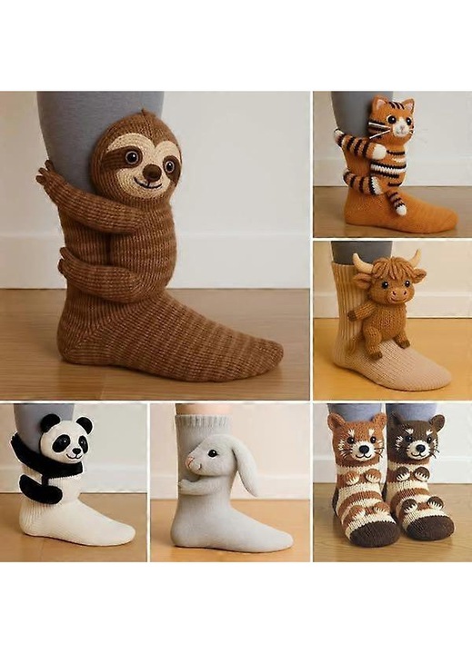 Sosete dama, T-Rex, design amuzant, marime unica